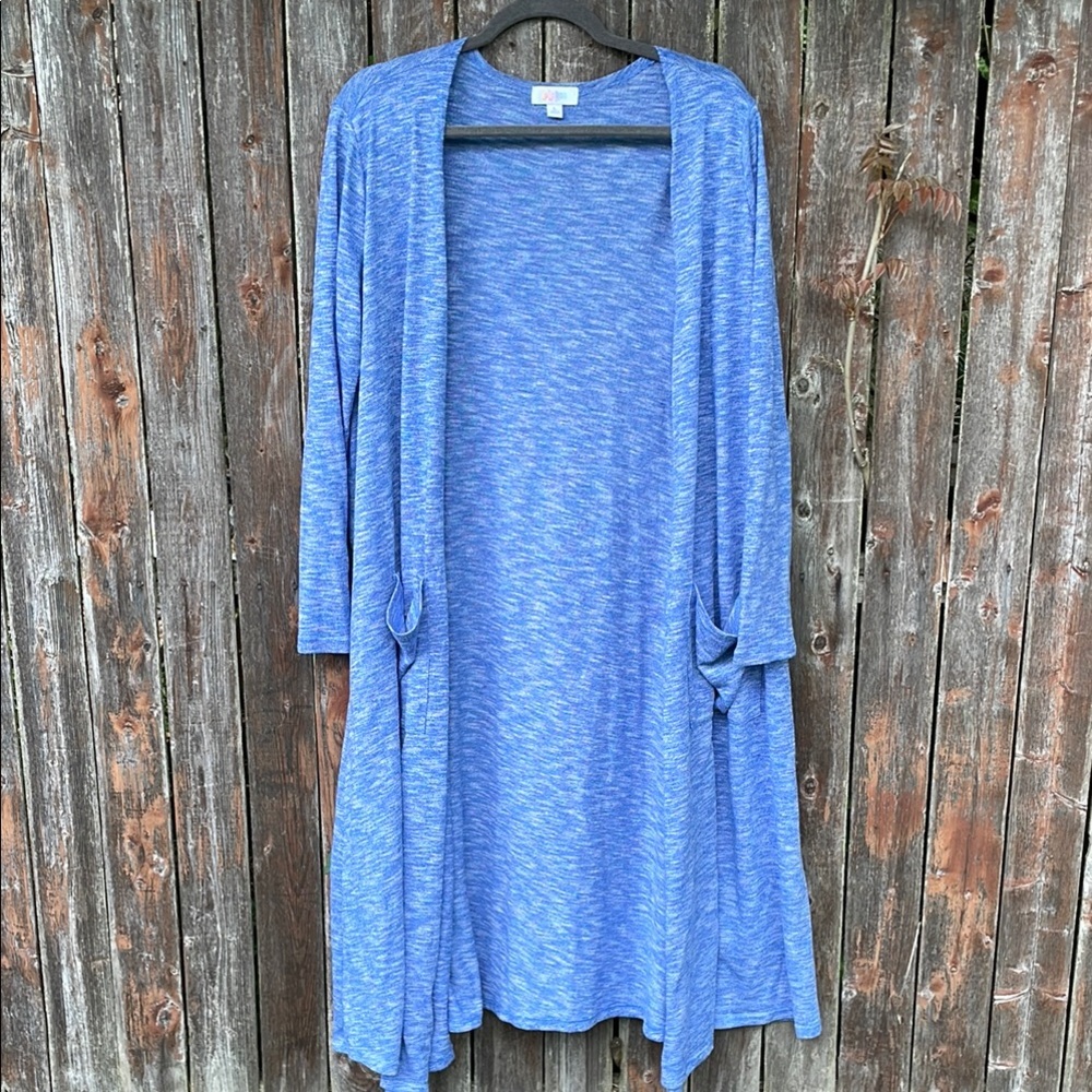 Blue LuLaRoe Sarah Cardigan | size L